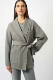 Belted Shawl Collar Coat