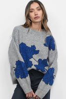 Bennett Intarsia Flower Sweater