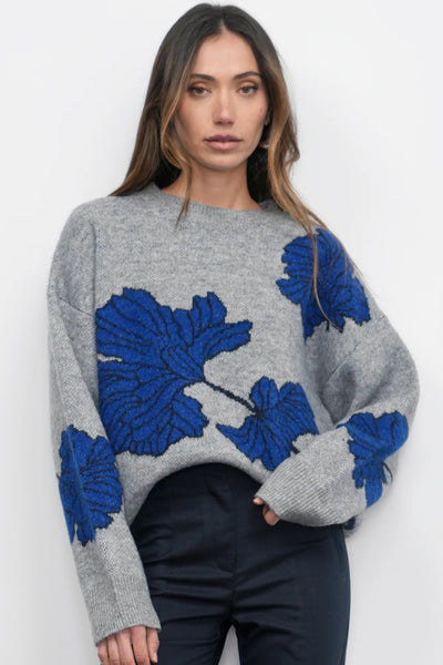 Bennett Intarsia Flower Sweater