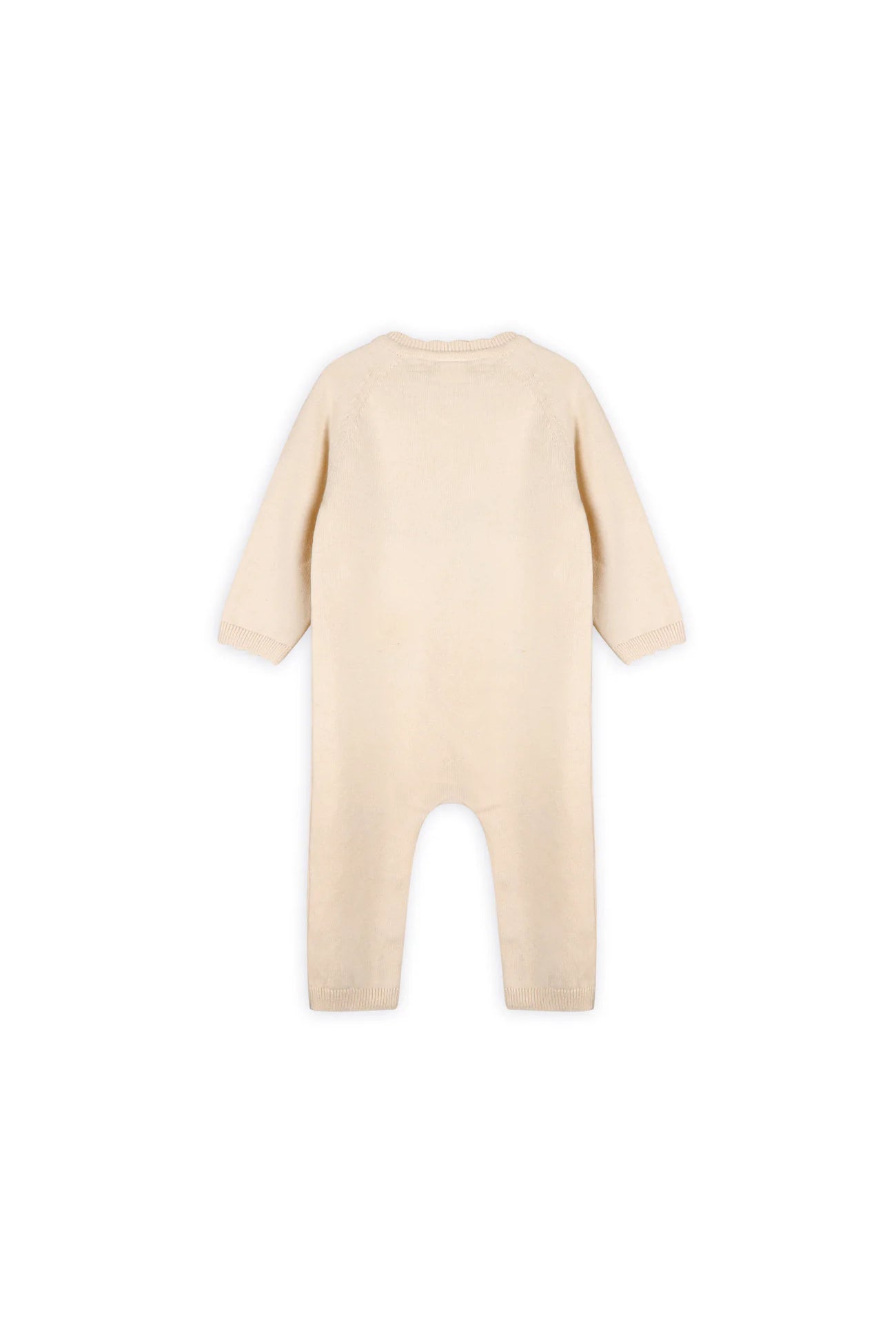 Bird & Floral Embroidered Baby Knit Jumpsuit