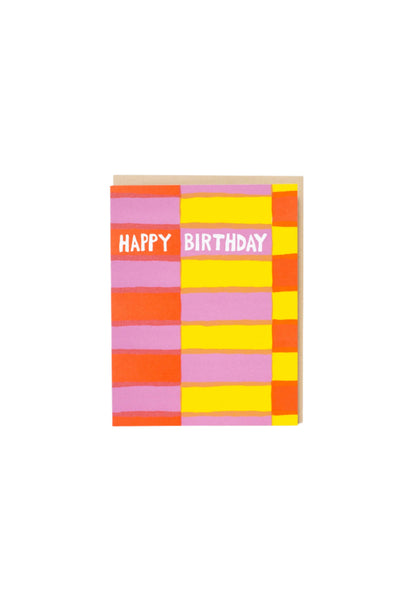 Birthday Fruit Stripe Card