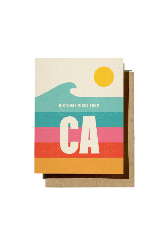 Birthday Vibes from CA Card