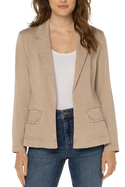 Biscuit Tan Fitted Blazer