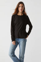 Black Clarissa Long Sleeve Tee