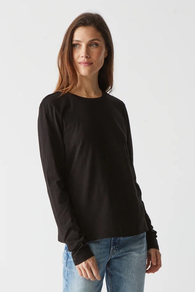 Black Clarissa Long Sleeve Tee