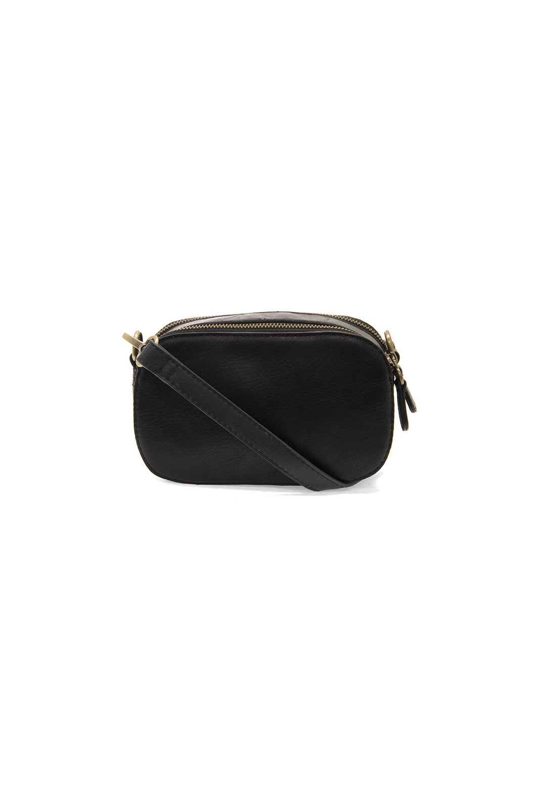 Black Double Zip Mini Camera Crossbody