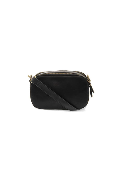 Black Double Zip Mini Camera Crossbody