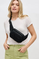 Black Hip Hugger Belt Bag