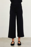 Black Knit Crop Pants