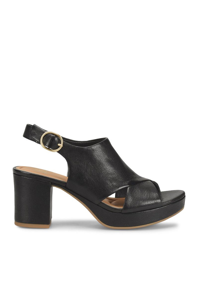 Liv Platform Slingback Black