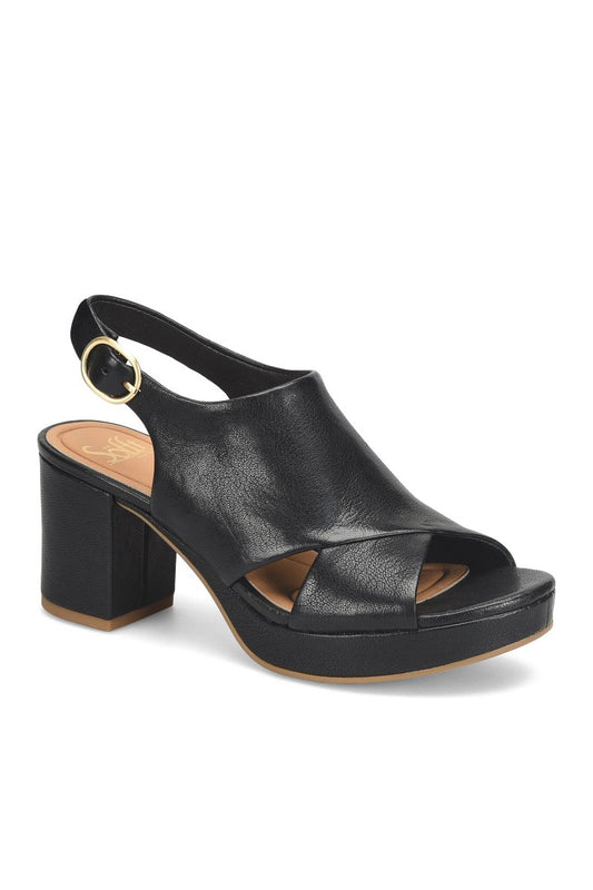 Liv Platform Slingback Black