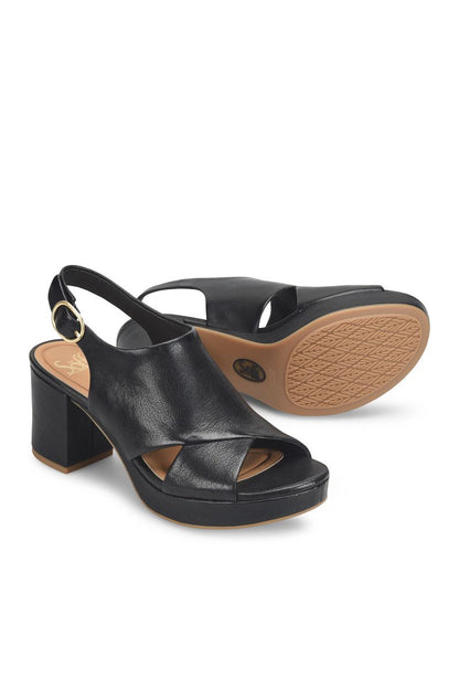 Liv Platform Slingback Black