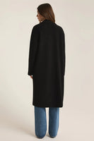 Black Mason Knit Coat