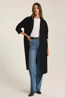 Black Mason Knit Coat