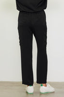 Black Relaxed Utility Pintucked Pants