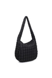 Black Revive Quilted Nylon Hobo