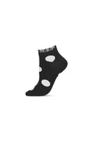 Black Ruffle Polka Dot Socks