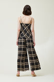 Black Wide Print Pants