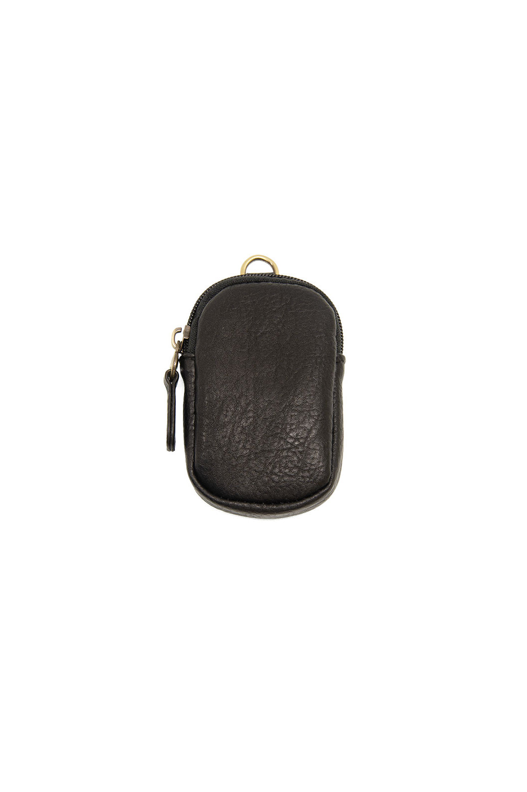 Black Zipper Pouch with Keyring