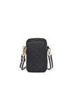 Black Divide & Conquer Quilted Crossbody