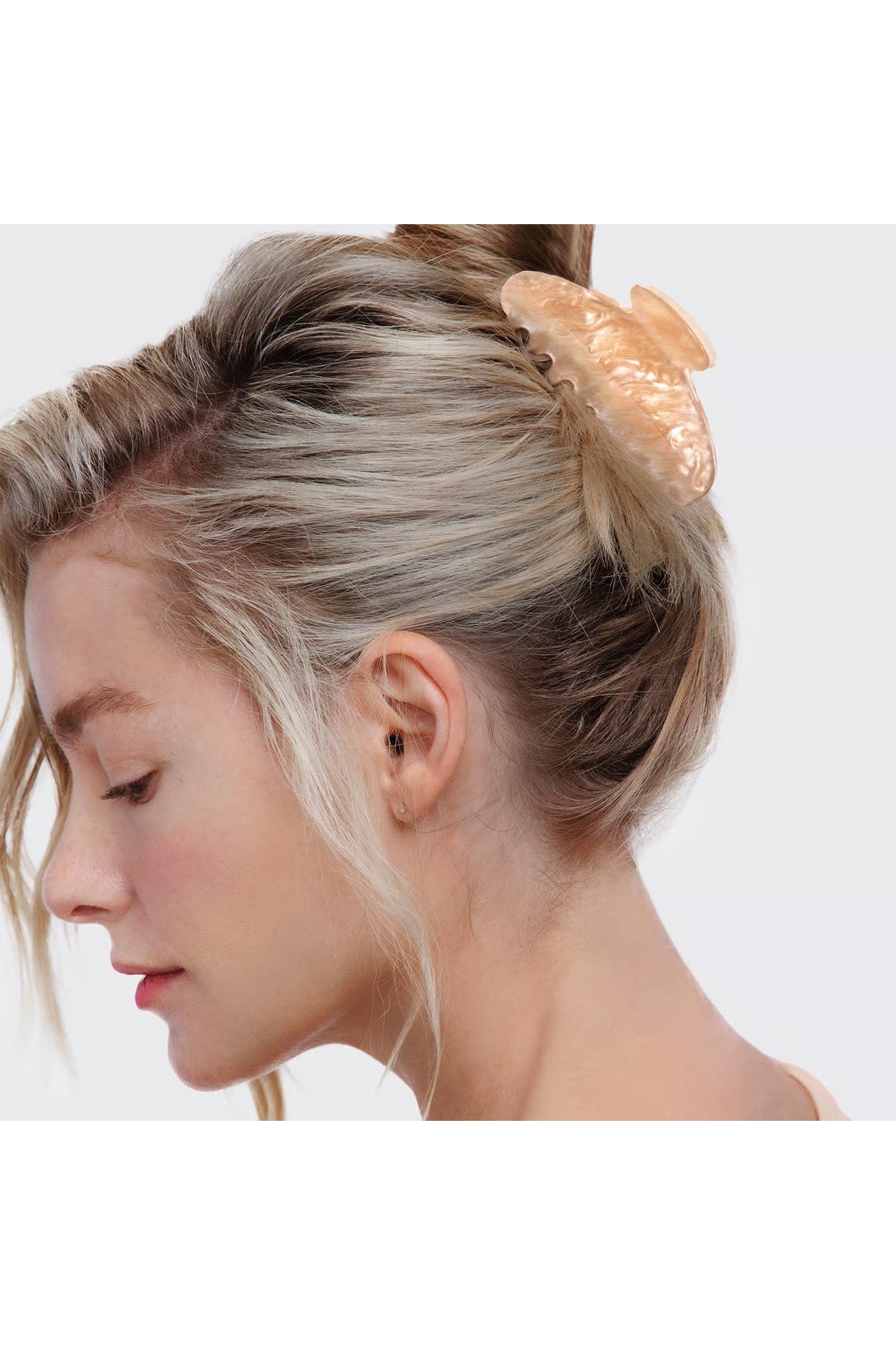 Blonde Marble Claw Clip