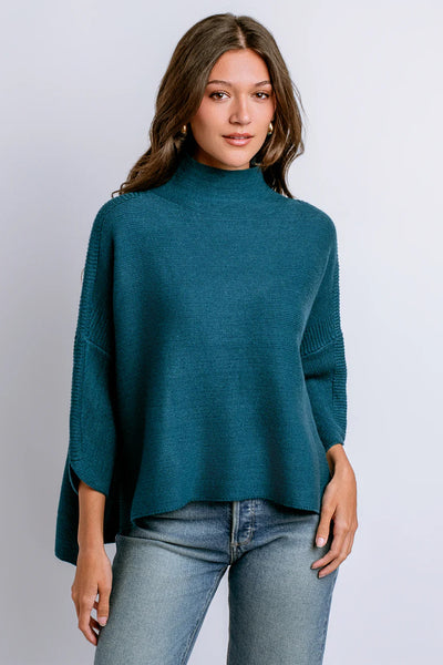Boho Sweater Dark Teal