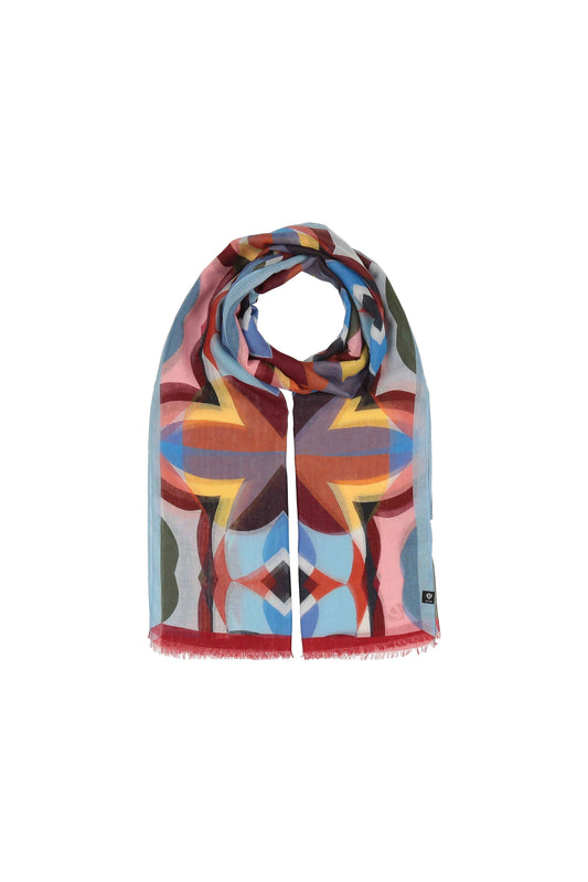 Bold Tile Scarf True Blue
