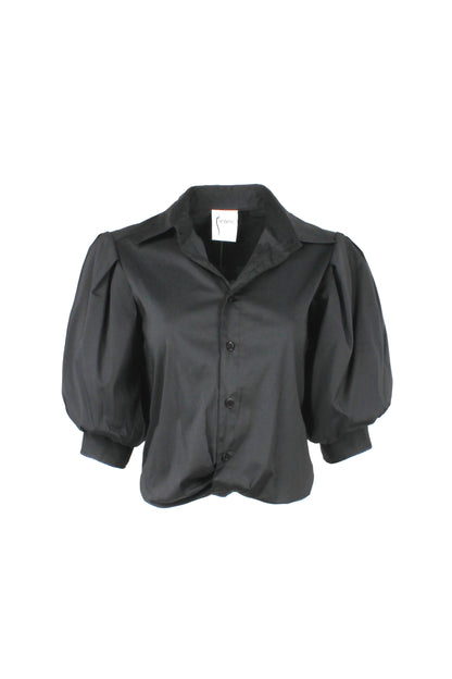 Bomba Twist Hem Shirt Black