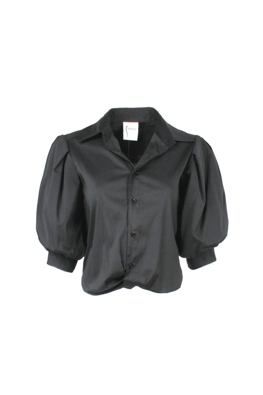 Bomba Twist Hem Shirt Black