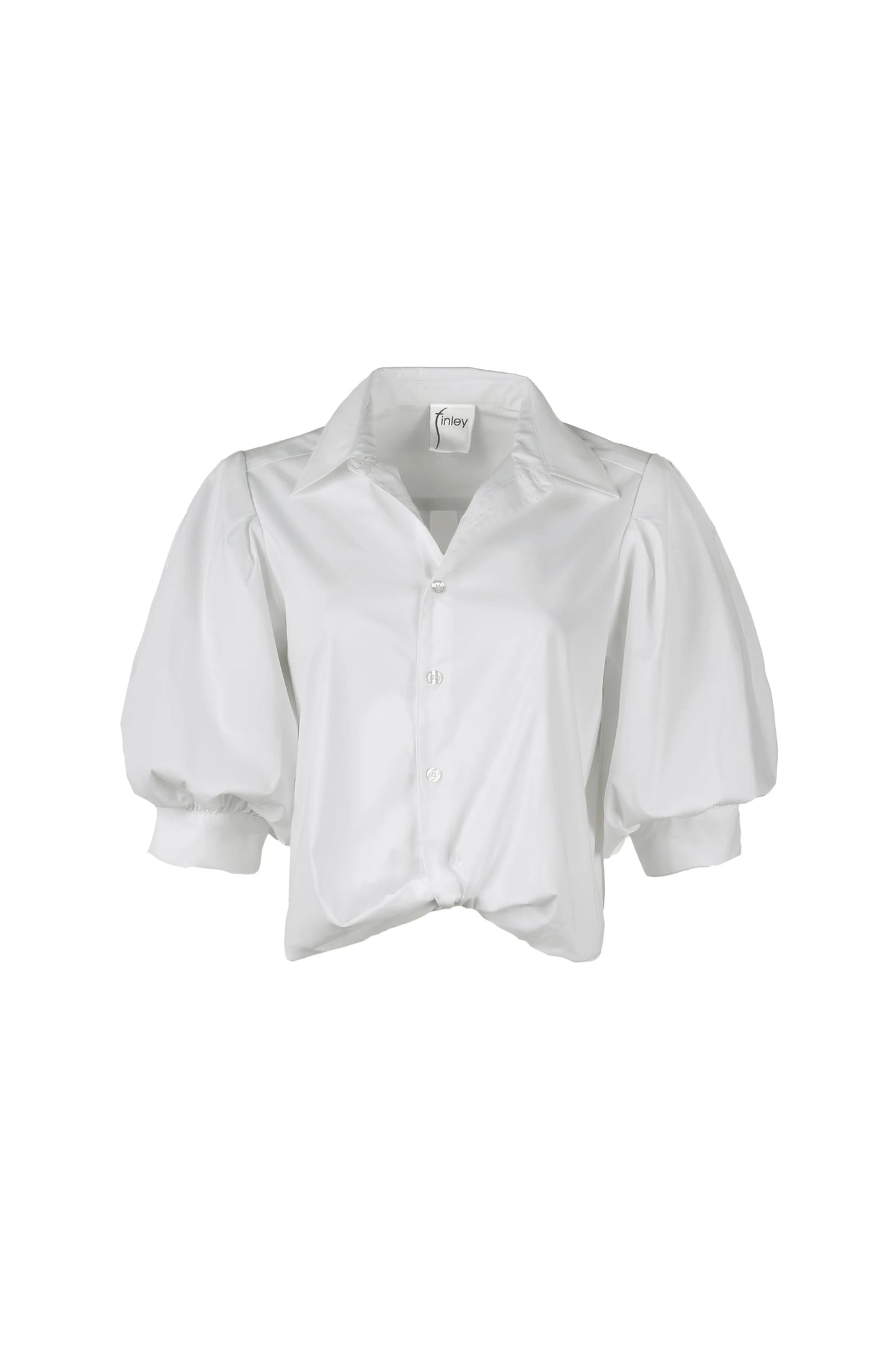Bomba Twist Hem Shirt White