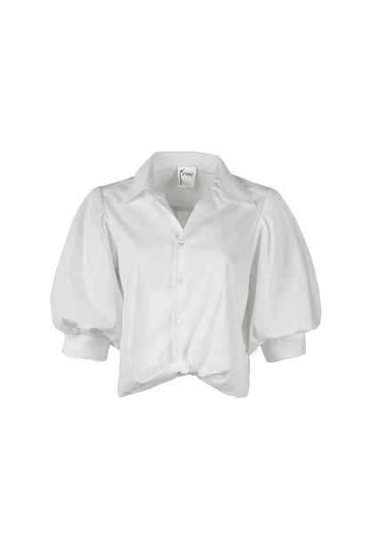 Bomba Twist Hem Shirt White