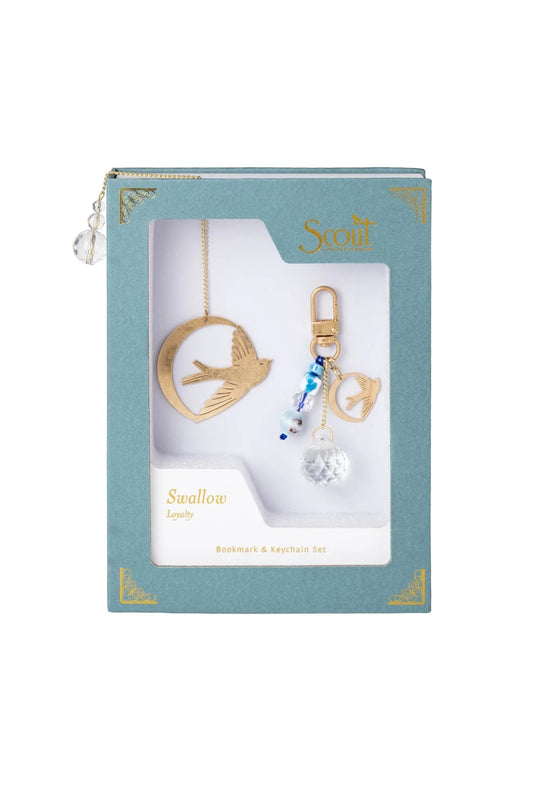 Bookmark & Keychain Set Swallow