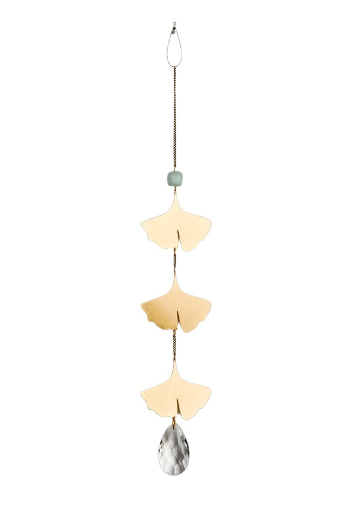 Suncatcher Botanical Leaf/Amazonite