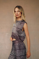 Boxy Button Back Top