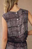Boxy Button Back Top