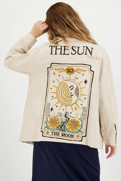 Briann Embroidered Denim Jacket