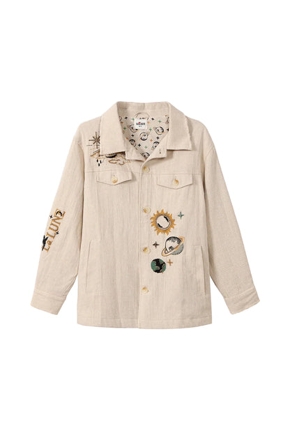 Briann Embroidered Denim Jacket