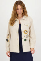Briann Embroidered Denim Jacket