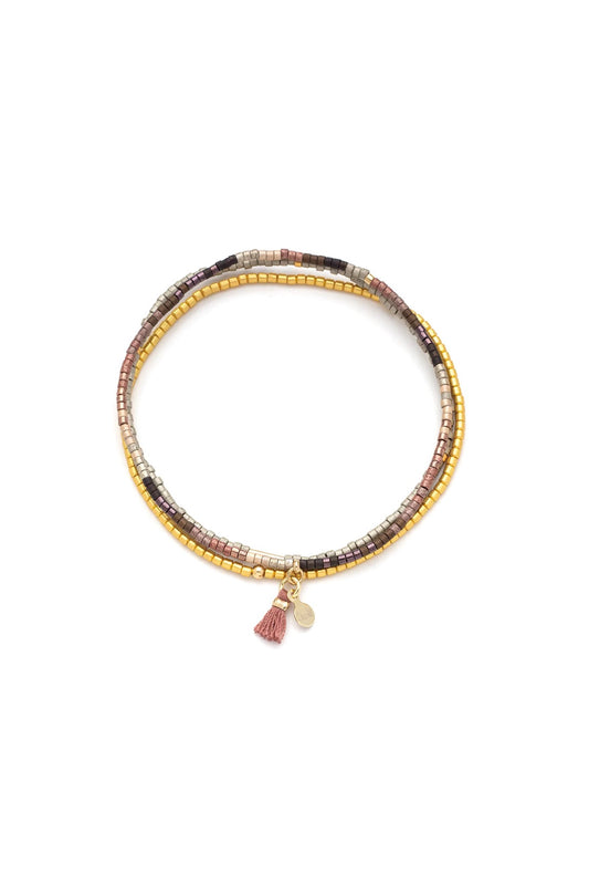 Chromacolor Miyuki Bracelet Trio Bronze Multi