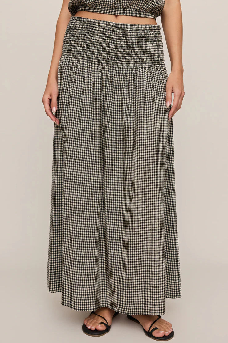 Brooke Gingham Maxi Skirt