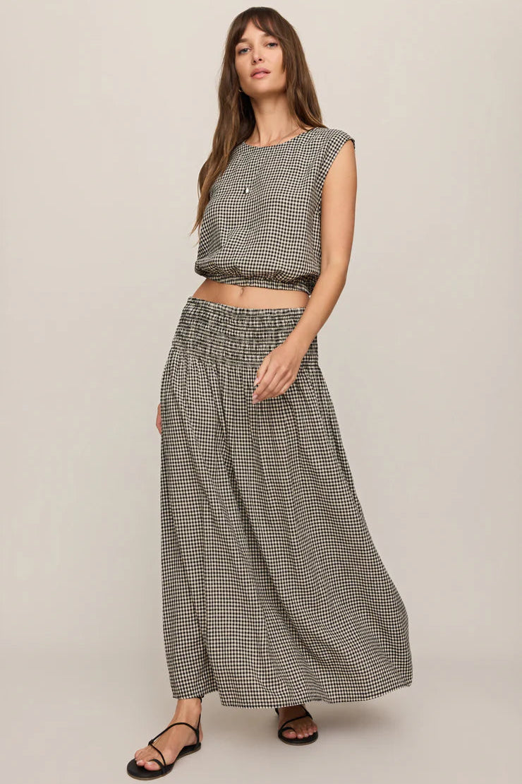 Brooke Gingham Maxi Skirt
