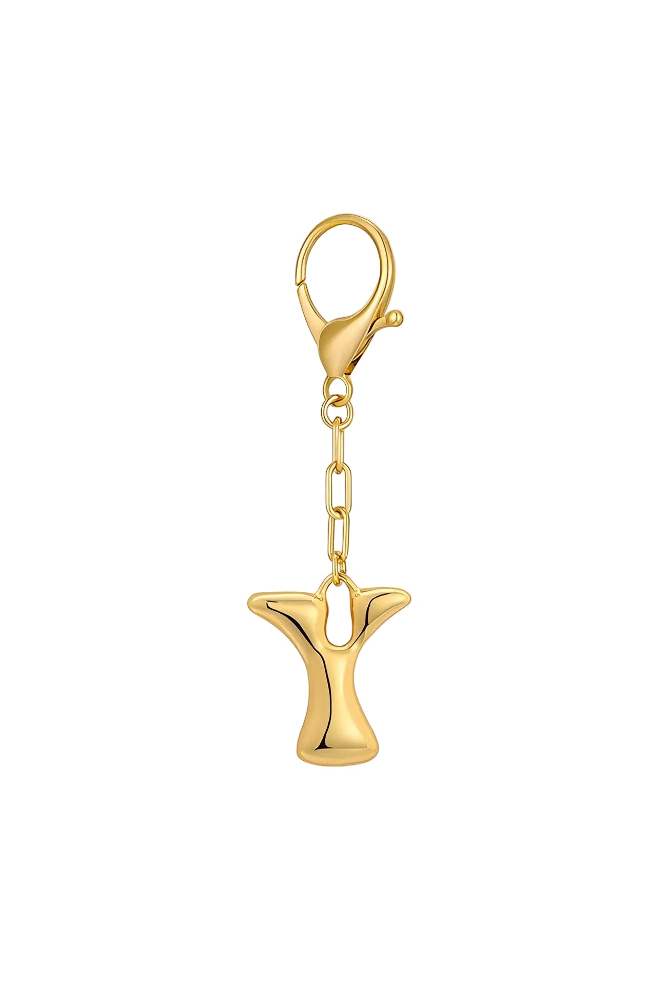 Bubble Letter Initial Keychain & Bag Charm