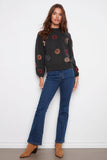 Floral Embroidery Sweater