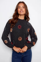 Floral Embroidery Sweater