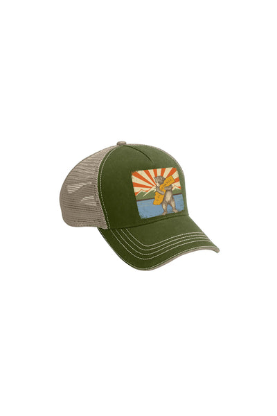 CA Mountain Bear Trucker Hat