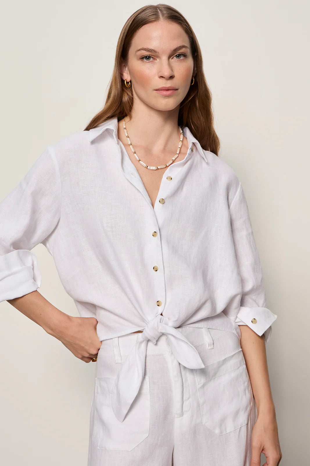 More Love Linen Tie Top