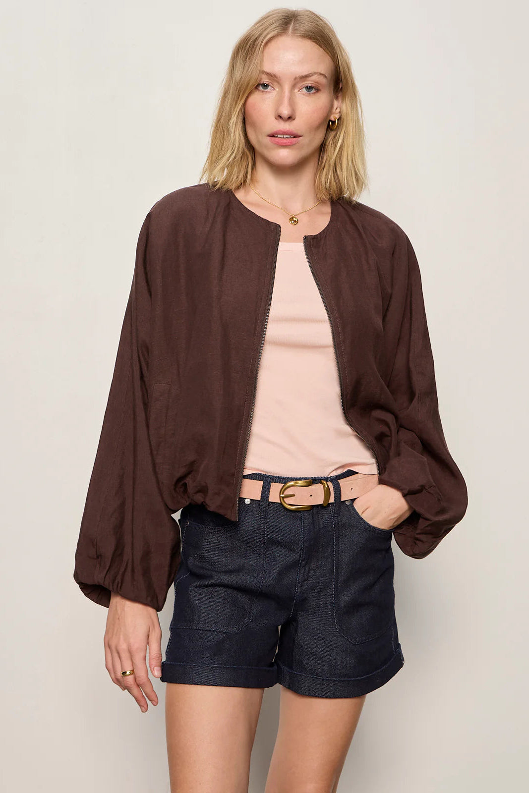 Linen Bubble Jacket