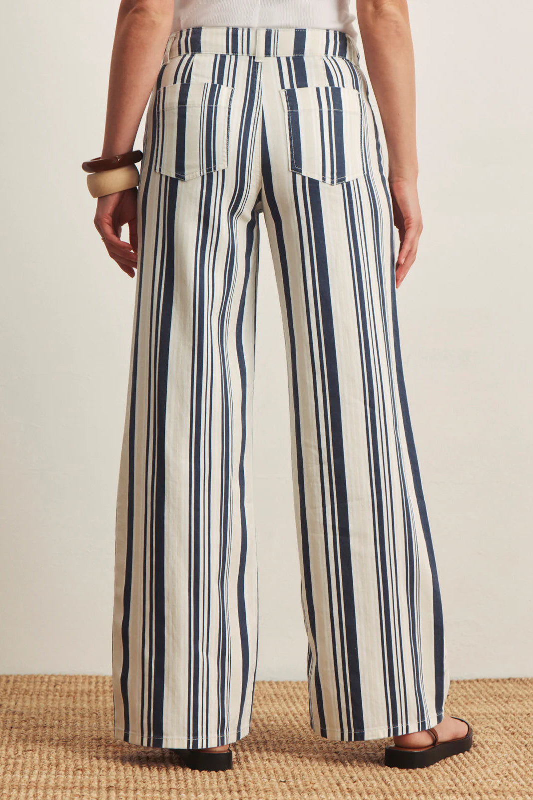 Marine Stripe Full Length Pant