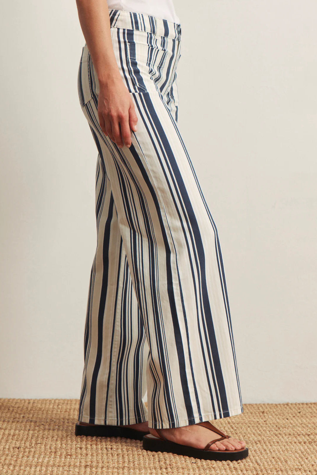 Marine Stripe Full Length Pant