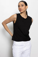 Draped Tank Black